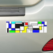 Autocollant De Voiture Hommage Random Carré À Mondrian (En voiture)