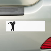 Autocollant De Voiture Homme Golfer - Symbole de golf (En voiture)