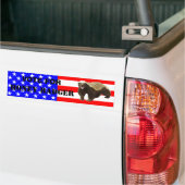 Autocollant De Voiture Honey Badger Vote for Honey Badger Bumper Sticker (Sur camion)