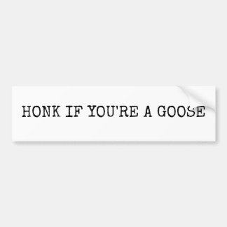 Autocollant De Voiture Honk if you're a goose
