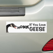 Autocollant De Voiture HONK Si Vous Aimez Les Oies (Avec Photo) (En voiture)