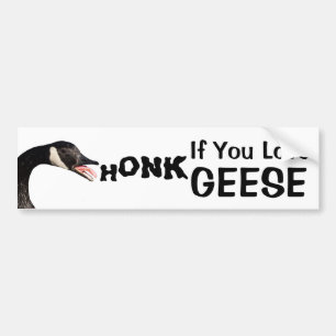 Autocollant De Voiture HONK Si Vous Aimez Les Oies (Avec Photo)