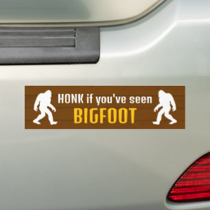 Autocollant De Voiture Honk si vous avez vu Bigfoot