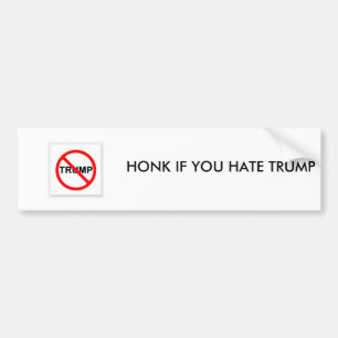 AUTOCOLLANT DE VOITURE HONNÊTEZ SI VOUS DÉTESTEZ DONALD TRUMP BOMBER STIC