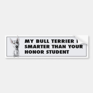 Autocollant De Voiture Honneur BULLT1 de bull-terrier