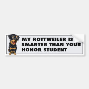 Autocollant De Voiture Honneur de rottweiler