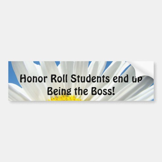 Autocollant De Voiture Honor Roll Les étudiants finissent par être le pat (Devant)