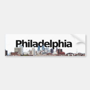 Autocollant De Voiture Horizon de Philadelphie avec Philadelphie dans le