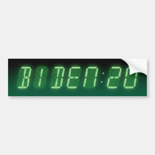 Autocollant De Voiture Horloge numérique Joe Biden 2020