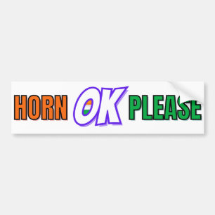 Autocollant De Voiture "Horn OK Please" Style Camion Desi