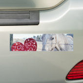 Autocollant De Voiture HORSE coeur Valentine (En voiture)