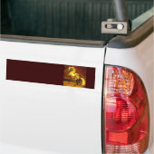 Autocollant De Voiture HORSE GRIS, Jaune d'or (Sur camion)