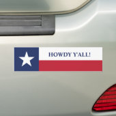 Autocollant De Voiture Howdy, y'all Texas Drapeau (En voiture)