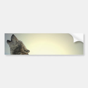Autocollant De Voiture Howling Wolf