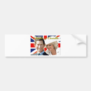 Autocollant De Voiture HRH Prince Charles et HRH Duchess of Cornwall