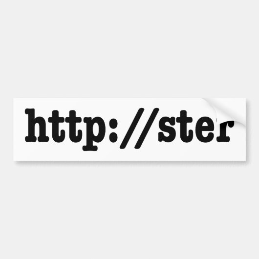 Autocollant De Voiture http://ster / code html (Devant)