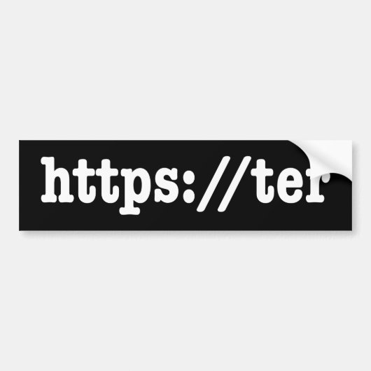 Autocollant De Voiture https://ter / code html (Devant)