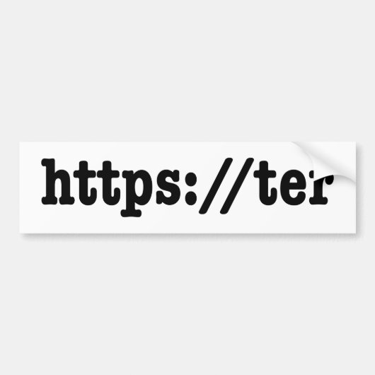 Autocollant De Voiture https://ter / code html (Devant)