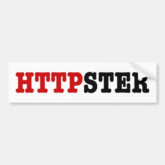AUTOCOLLANT DE VOITURE HTTPSTER (Devant)