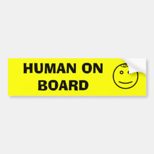 Autocollant De Voiture Humain à bord