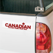 Autocollant De Voiture Humour canadien (Sur camion)