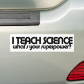 Autocollant De Voiture Humour de professeur de sciences (En voiture)