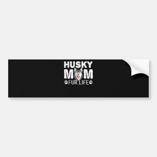 Autocollant De Voiture Husky maman   Funny dog day