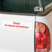 Autocollant De Voiture Hvolpaframleiðslu de Gegn (Sur camion)