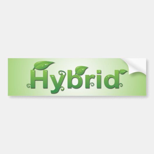 Autocollant De Voiture "Hybride" avec l'adhésif pour pare-chocs de (Devant)