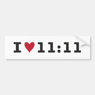 Autocollant De Voiture I 11h11 de coeur