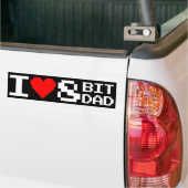 Autocollant De Voiture I <3 8BitDad (Sur camion)