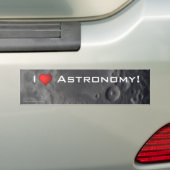 Autocollant De Voiture I <3 astronomie - surface lunaire (En voiture)