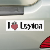 Autocollant De Voiture I alien de Leyton de coeur (En voiture)