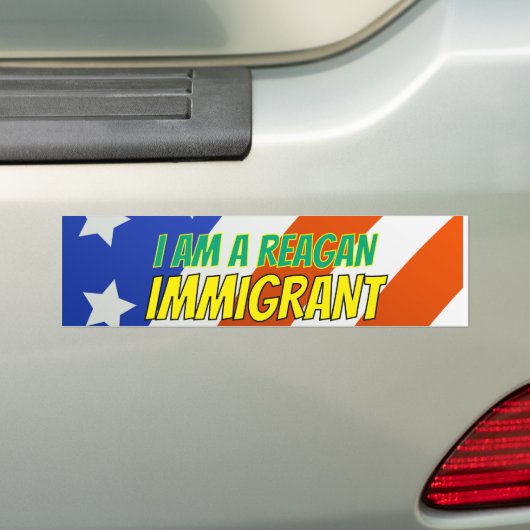 Autocollant De Voiture I am a Reagan Immigrant (En voiture)