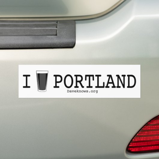 Autocollant De Voiture I bière Portland (En voiture)