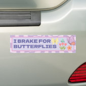 Autocollant De Voiture I Brake for Butterflies (En voiture)