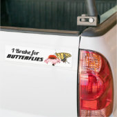 Autocollant De Voiture I Brake for Butterflies (Sur camion)