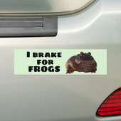 Autocollant De Voiture I brake for frogs (En voiture)