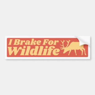 Autocollant De Voiture I Brake for Wildlife