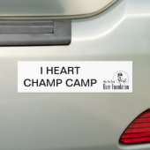 Autocollant De Voiture I CAMP Bumpersticker de CHAMPION de COEUR (En voiture)