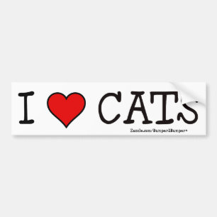 AUTOCOLLANT DE VOITURE I CHATS DE COEUR