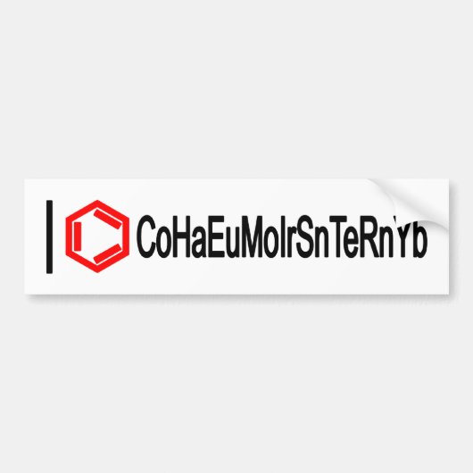 Autocollant De Voiture I Chimie cardiaque (Devant)