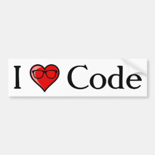 Autocollant De Voiture I code de coeur