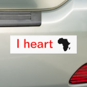 Autocollant De Voiture I coeur Afrique… (En voiture)