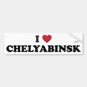 Autocollant De Voiture I coeur Chelyabinsk Russie