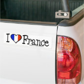 AUTOCOLLANT DE VOITURE I COEUR FRANCE (Sur camion)