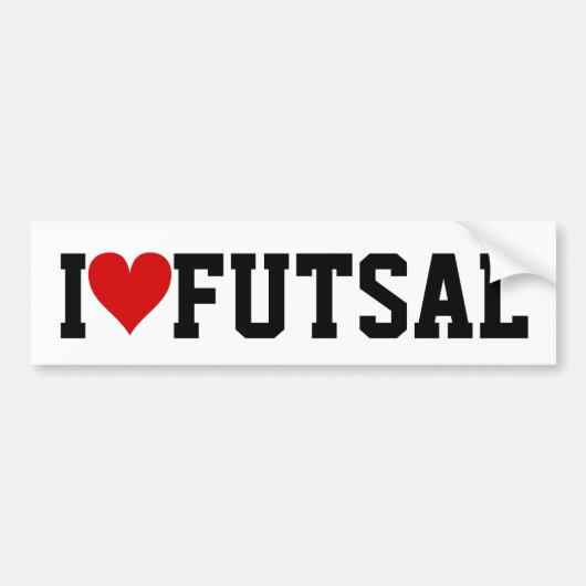 Autocollant De Voiture I [Coeur] Futsal (Devant)