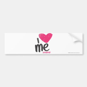 Autocollant De Voiture I coeur je magenta