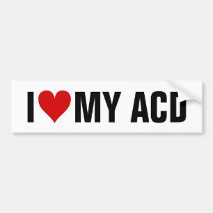 Autocollant De Voiture I [Coeur] MON ACD