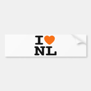Autocollant De Voiture I coeur NL